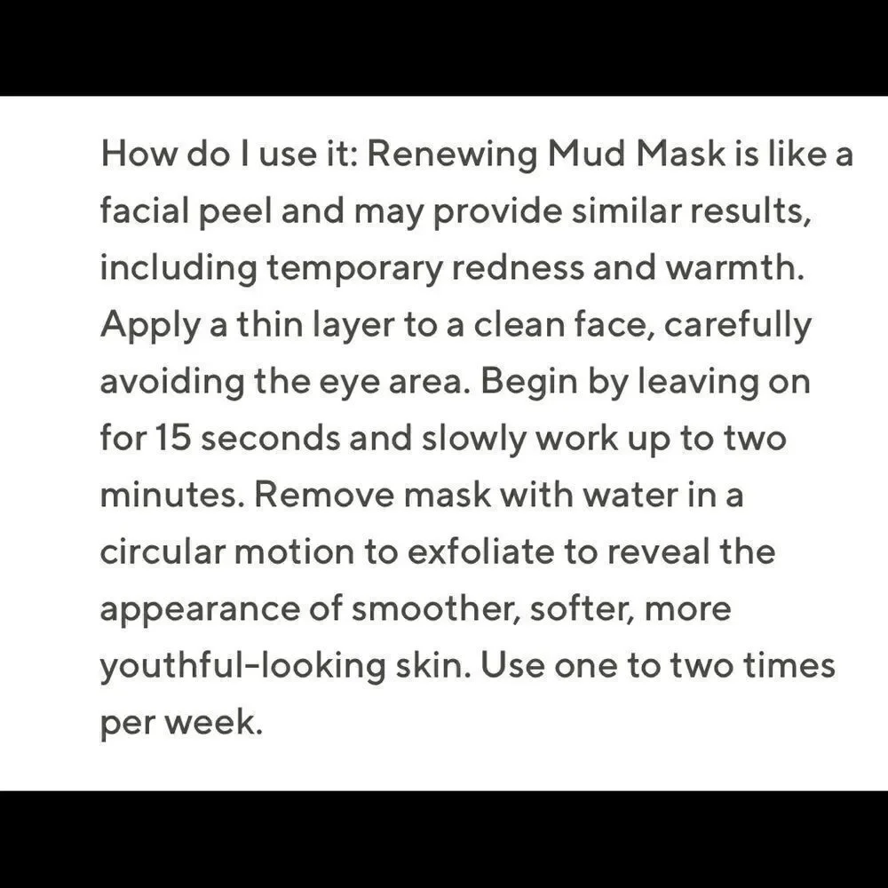 NEW Whish Beauty Renewing Mud Mask w/ Bakuchiol - Picture 4 of 5